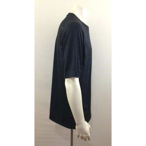 Champion Men's Heather Blue Crew Neck Polyester Short Sleeve Athletic Shirt Sz L - Picture 3 of 6